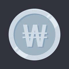 Won Korea Silver Coin Korean KRW Coin