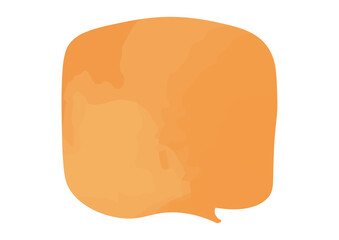 水彩風の優しい吹き出しイラスト