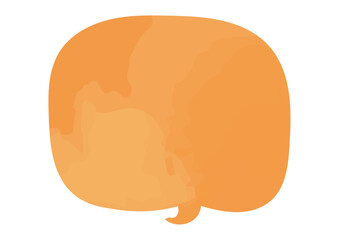 水彩風の優しい吹き出しイラスト