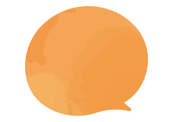 水彩風の優しい吹き出しイラスト