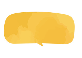 水彩風の優しい吹き出しイラスト