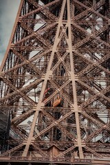 big eiffel tower in the paris city