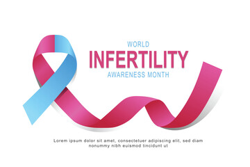 World Infertility Awareness Month background.