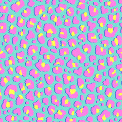 Abstract animal skin leopard seamless pattern design. Jaguar, leopard, cheetah, panther fur.  seamless camouflage background.