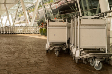 Luggage cart at Phuket International Airport