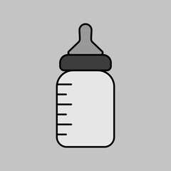 Baby feeding bottle vector isolated icon
