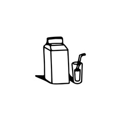 juice drink doodle illustration vector
