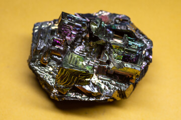 iridescent bismuth crystals