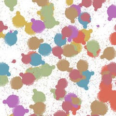 seamless pattern with colorful splashes
