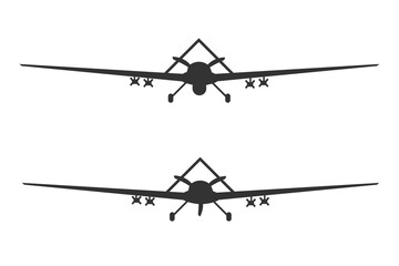 Bayraktar icon. War drone vector ilustration.