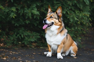 Fototapeta premium Dog looking at distance