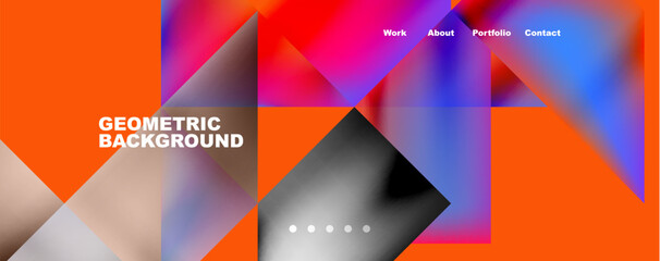 Dynamic lines, triangles, rectangles geometric abstract background. Vector Illustration For Wallpaper, Banner, Background, Card, Book Illustration, landing page