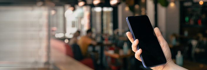 man hand smart phone