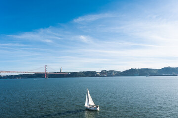 25 de abril bridge in Lisboa, Portugal