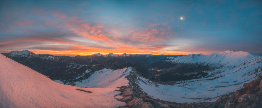 Alpine Sunrise On Agrafa Mountains	

