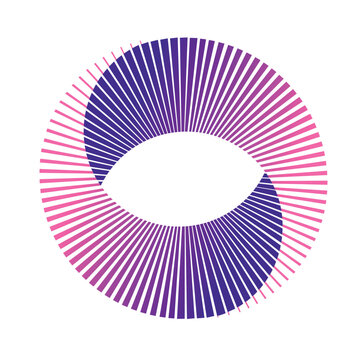 Mobius strip. A continuous tape is twisted around