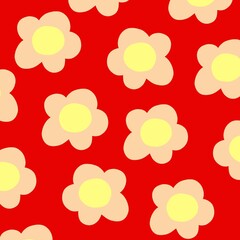 Blooming Bliss. Captivating Hand Drawn Flowers on Beautifully Colored Backgrounds, Iconic Floral Art for Your Creative Projects.