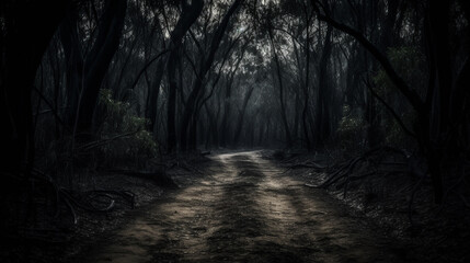 Obraz premium darkness landscape. Generative AI