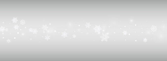 Gray Blizzard Vector Silver Panoramic Background.