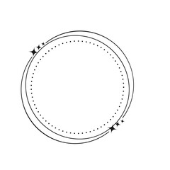 Monoline Circle Aesthetic Frame