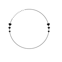 Monoline Circle Aesthetic Frame
