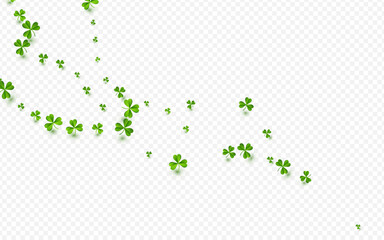 Green Clover Air Vector Transparent Background.