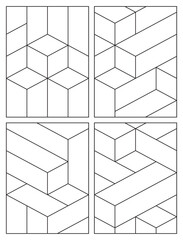 Coloring pages geometric for kids