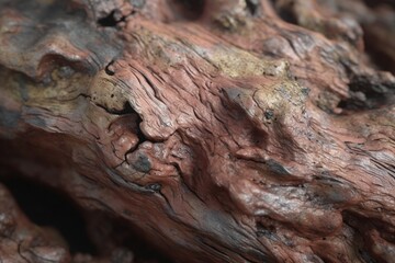 A close-up of a natural surface, such as a piece of bark or stone, with interesting texture and color variation, Generative AI