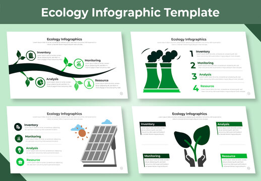 Ecology Infographic Template Layout