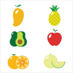 Vector fruits vector illustrations