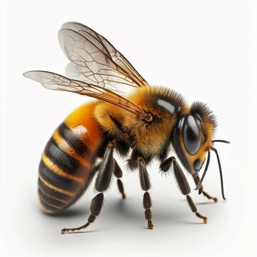 Honey bee. Created with Generative AI technology