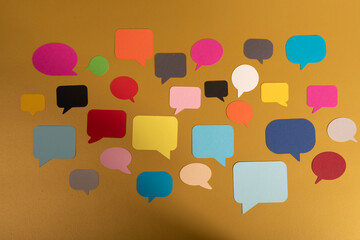 speech bubble paper