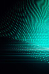 Obraz premium grid with colorful lights, virtual reality background