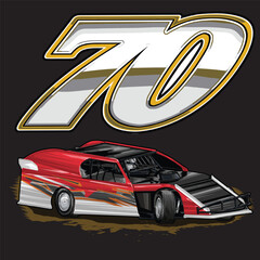 dirt splash racing illustration isolated in black background for poster, t-shirt, graphic design, business e