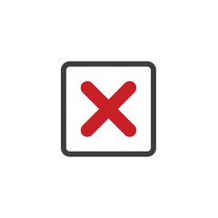 Obraz premium symbol of remove or delete, vector art.