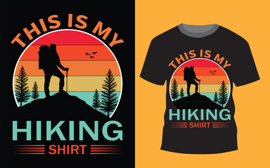 Hiking is not a sport it's my life style best vintage t-shirt design.