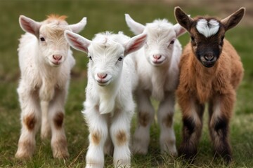  baby goats, ai generative
