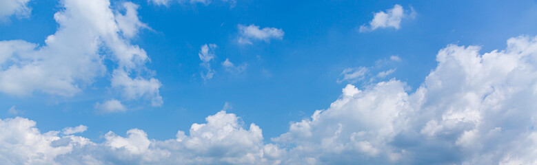 clouds and sky,blue sky background with small clouds panorama