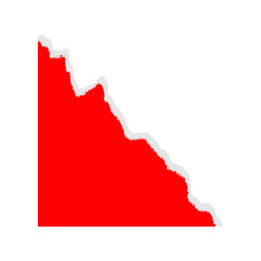 Obraz premium Corner Paper Torn Illustration