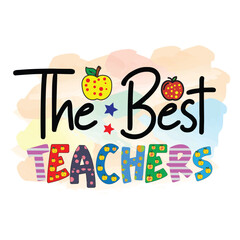 Teacher Typography Sublimation Design