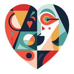 Cubist Logo Icon heart
