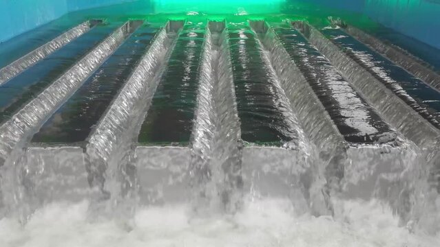 Pipeline ultraviolet sterilization in a water plant with sound at 60P horizontal composition