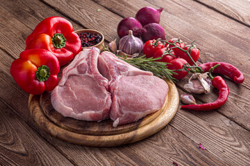 New York Steak with rosemary, salt and pepper
