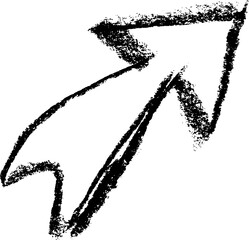 Chalk Texture Up Arrow Sign