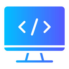 web programming gradient icon