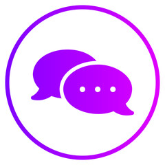 chat gradient icon