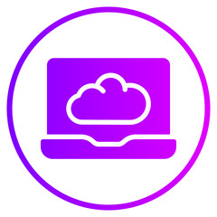 cloud gradient icon