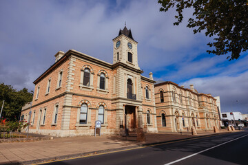 Fototapeta na wymiar Historic Town Hall in Mount Gambier in South Australia in Australia