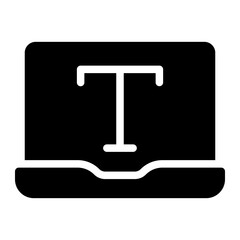 text glyph icon