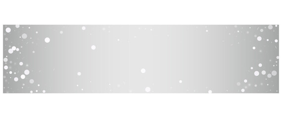 Light Snowflake Vector Silver Panoramic